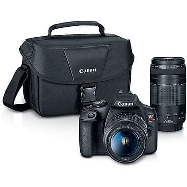 Φωτογραφικές μηχανές: Canon EOS Rebel T7 DSLR με φακούς 18-55mm και 75-300mm, ολοκαίνουργια — 1