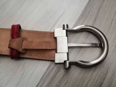 Άλλα: Κόκκινη δερμάτινη ζώνη Salvatore Ferragamo σε πολύ καλή κατάσταση — 6