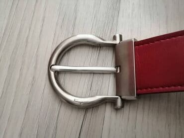 Άλλα: Κόκκινη δερμάτινη ζώνη Salvatore Ferragamo σε πολύ καλή κατάσταση — 2