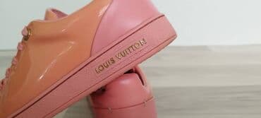 Γυναικεία είδη Υπόδησης: Προπονητές Louis Vuitton. αυθεντικός. Λουστρίνι πορτοκαλί/δερμάτινο — 3