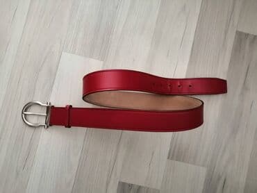 Άλλα: Κόκκινη δερμάτινη ζώνη Salvatore Ferragamo σε πολύ καλή κατάσταση — 1
