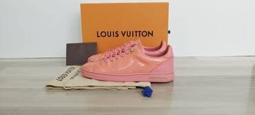 Γυναικεία είδη Υπόδησης: Προπονητές Louis Vuitton. αυθεντικός. Λουστρίνι πορτοκαλί/δερμάτινο — 1