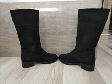 Μαύρες σουέτ μπότες Salvatore Ferragamo πολύ καλή κατάσταση αυθεντικός — 7