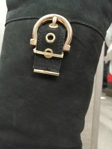 Μαύρες σουέτ μπότες Salvatore Ferragamo πολύ καλή κατάσταση αυθεντικός — 3