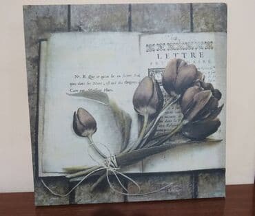 Home Decor: Εικόνα τυπωμένη σε ύφασμα 
μέγεθος 28x28 — 1