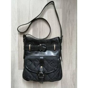 Άλλα: Μαύρη τσάντα ώμου Burberry. Πολυεστέρας με δερμάτινα στοιχεία. Χωρίς — 1