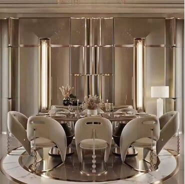 Ιταλικές πολυτελείς καρέκλες τραπεζαρίας σε χρυσό χρώμα από ανοξείδωτο at lalafo.gr Ιταλικές πολυτελείς καρέκλες τραπεζαρίας σε χρυσό χρώμα από ανοξείδωτο